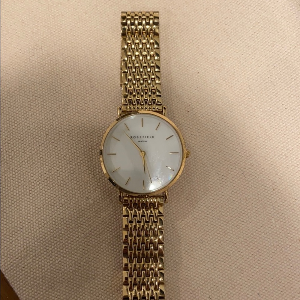 Rosefield gold watch upper east side watch